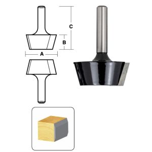 15° Bevel Edge Band Trim Bits