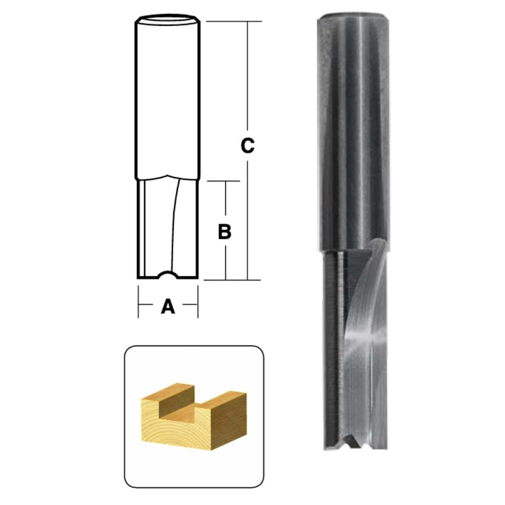 2 Flute Straight Flute