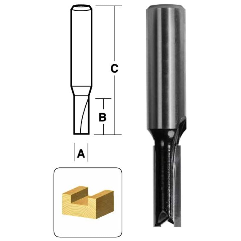2 Flute 1/2 inch shank Carbide Tipped