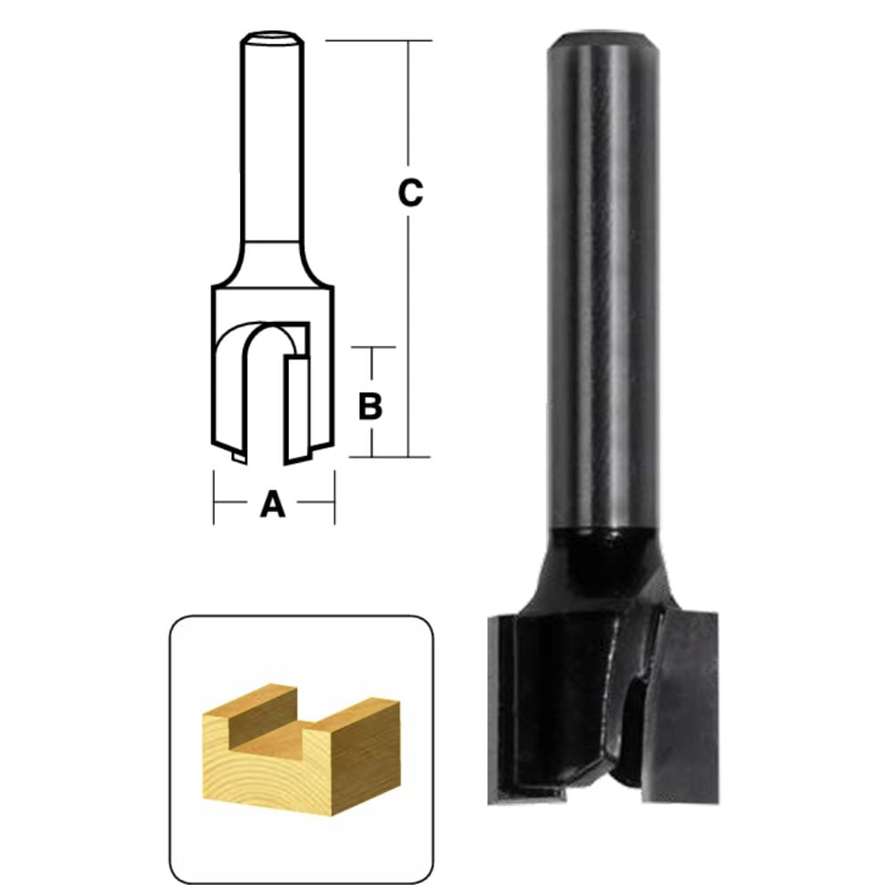 2 Flute Hinge Mortise Bits