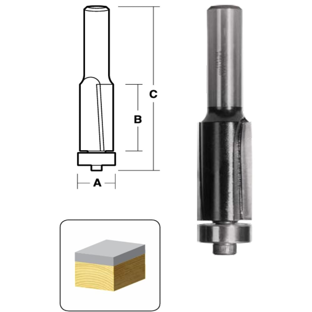 Flush Trim Bits with Down Shear