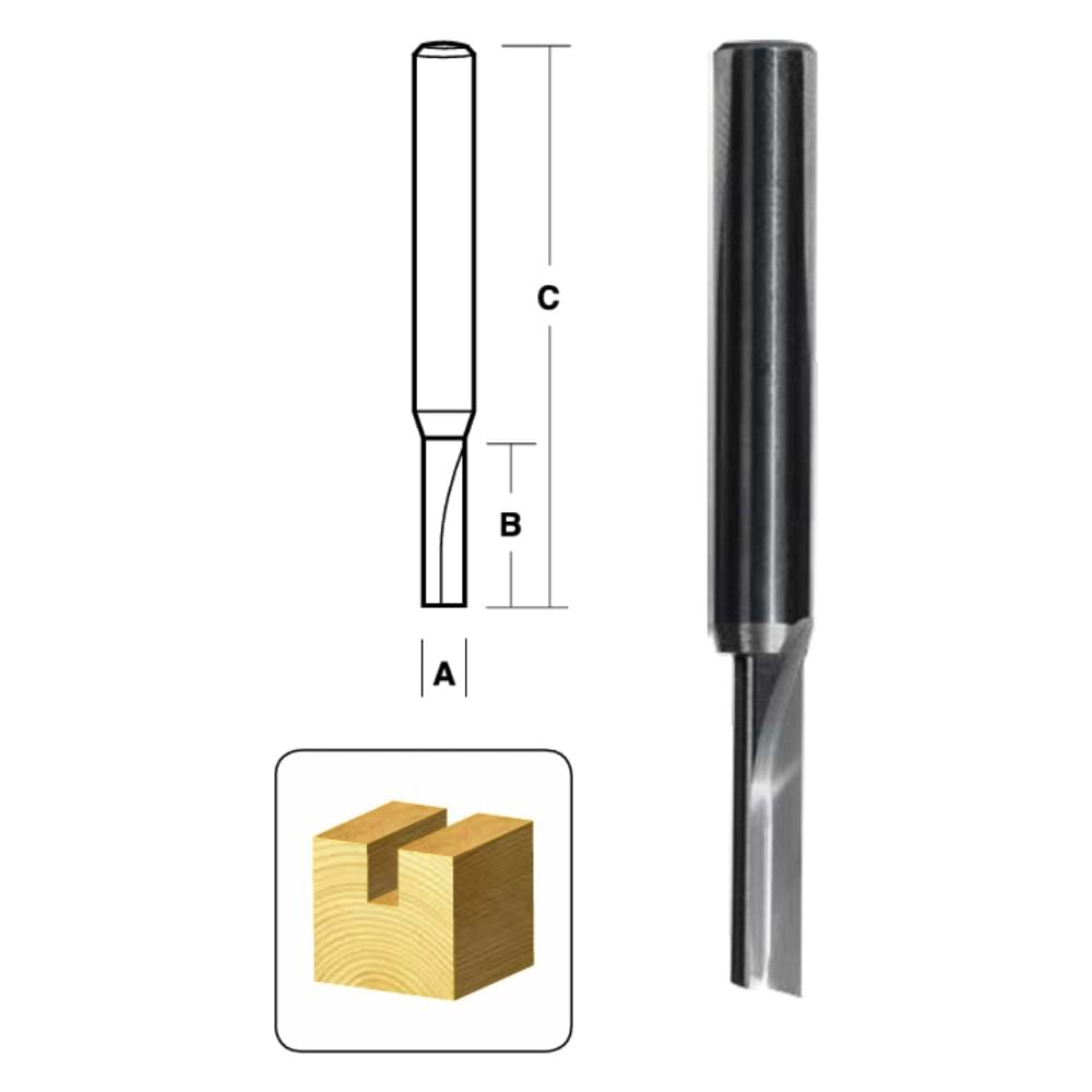 Single Flute Straight Flute Long Series