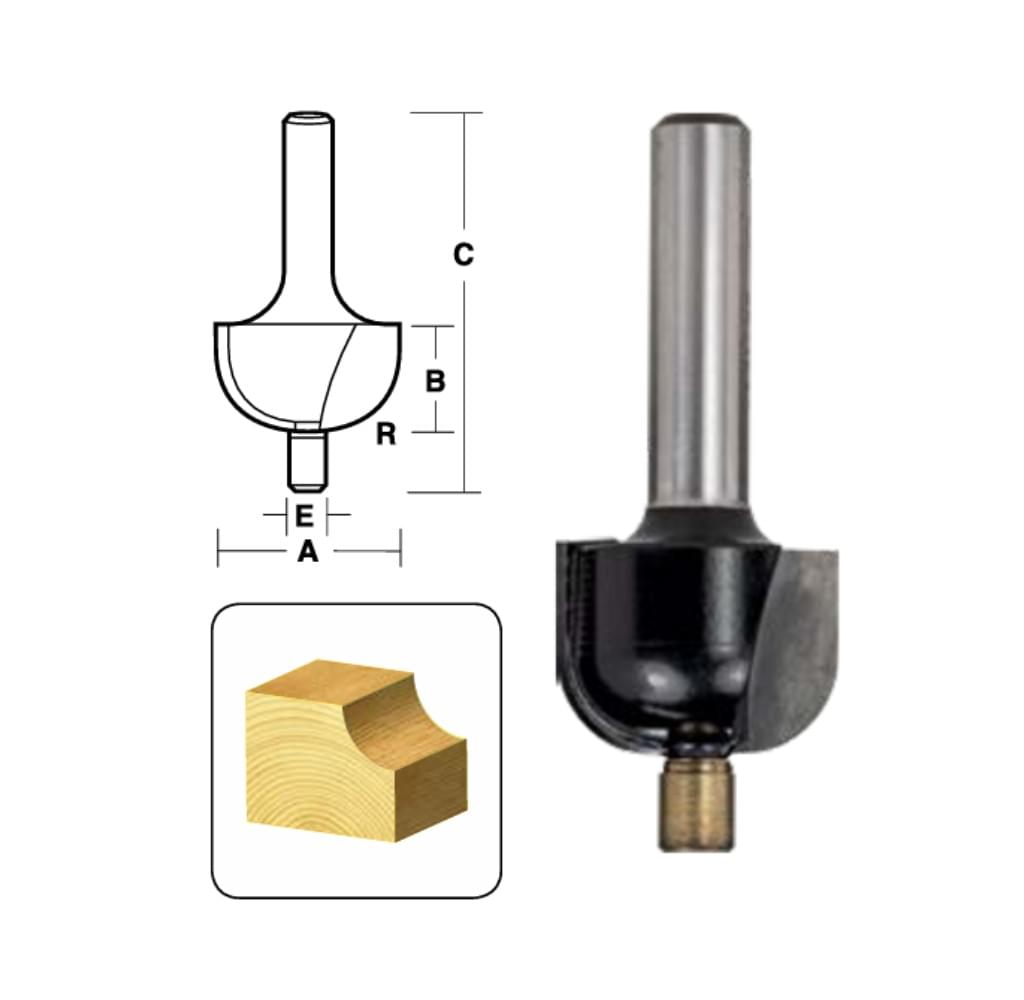 2 Flute Cove Bits with Pilot