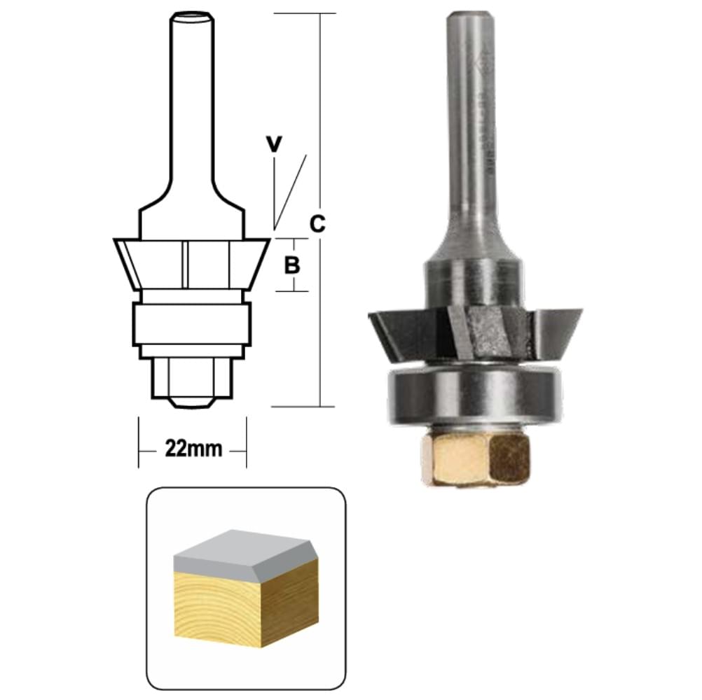 4 Flute Prof Range Flush & Bevel Trim Assemblies